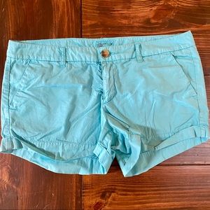 American Eagle Size 14 Aqua Mint Green Shorts